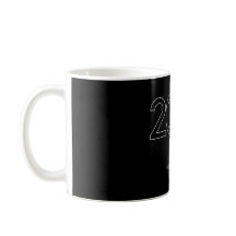 20e Anniversaire de café Mug B & W
