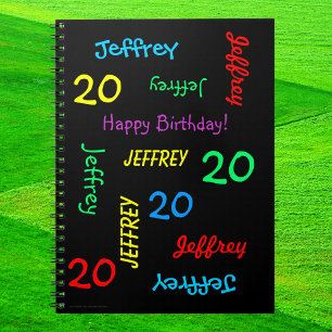 20e Anniversaire de la fête Livre d'invité, Nom, B
