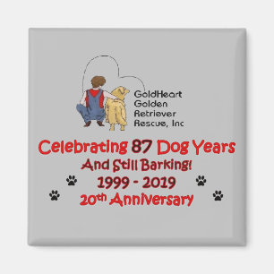 20ème aimant d'anniversaire de GoldHeart