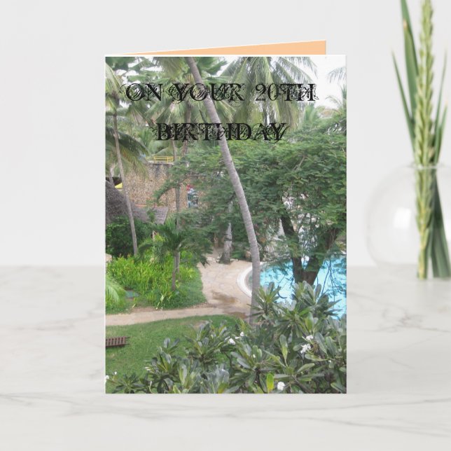 20ème Carte d'anniversaire (Devant)