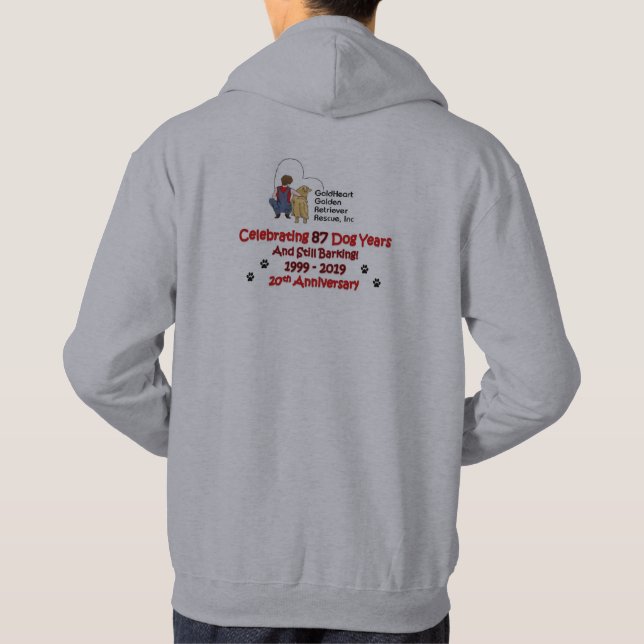 20ème sweat - shirt à capuche d'anniversaire de (Dos)
