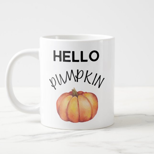20oz Bonjour Citrouille mug (Gauche)