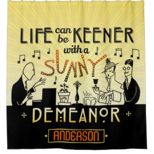 20s Retro Art Deco Sunny Demeanour Custom Name