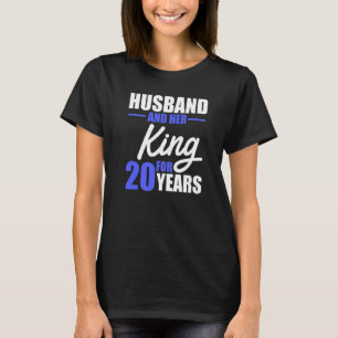 20th 20 Year Wedding Anniversary King Husband Wife T-Shirt