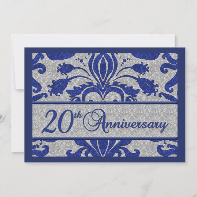 20th Anniversary Business Announcement Blue (Front)