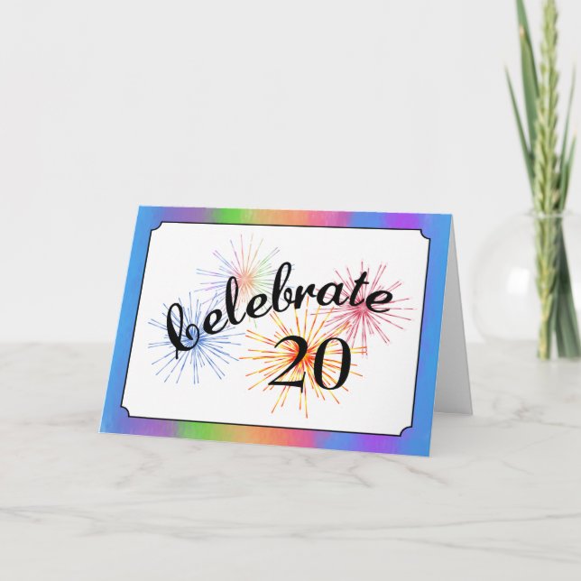 20th Anniversary Celebration Card (Front)