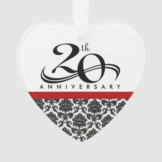 20th Anniversary Christmas ornament (Front)