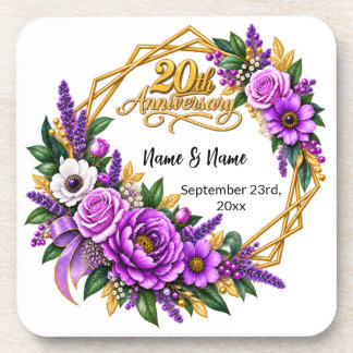 20th Anniversary Gift Coaster