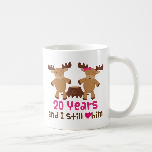 20th Anniversary Gift For Her Coffee Mug (Right)