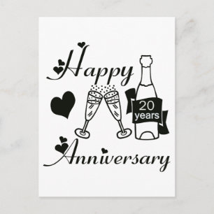 20th. Anniversary Postcard