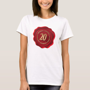 20th anniversary red wax seal T-Shirt