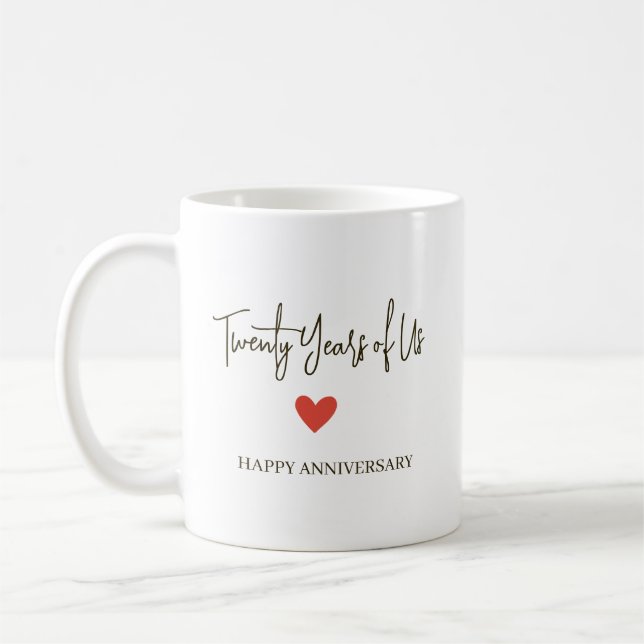 20th Anniversary – Twenty Years of Us Coffee Mug (Left)