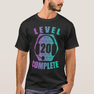 20th Birthday 20 Years Gamer Gaming Console Video  T-Shirt