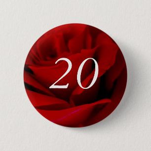 20th Birthday 2 Inch Round Button