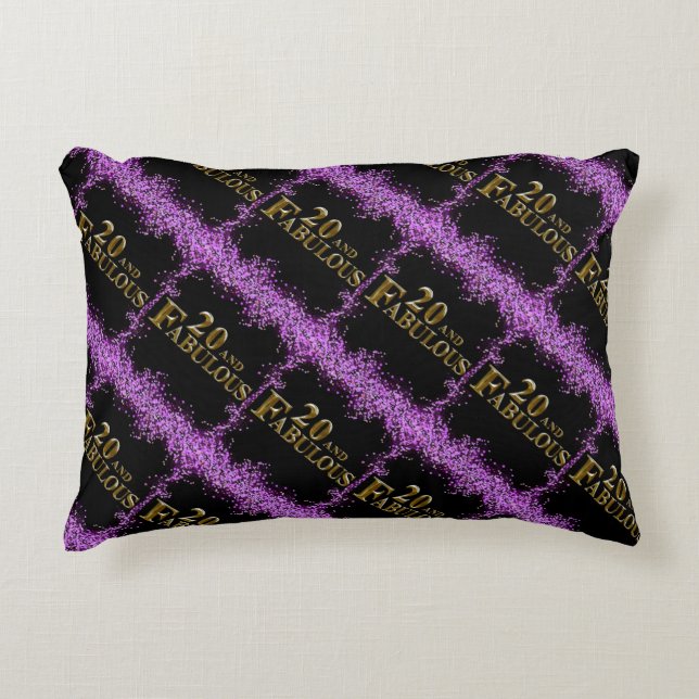 20th Birthday  Accent Pillow (Front)