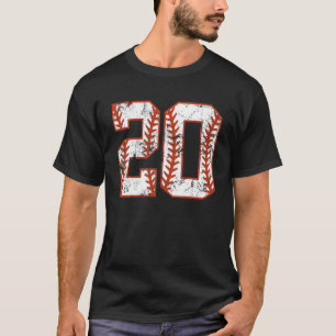 20Th Birthday Baseball Twenty 20 Year Old Boy Girl T-Shirt