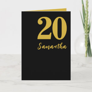 20th Birthday Card, Personalized Bday Car Announcement