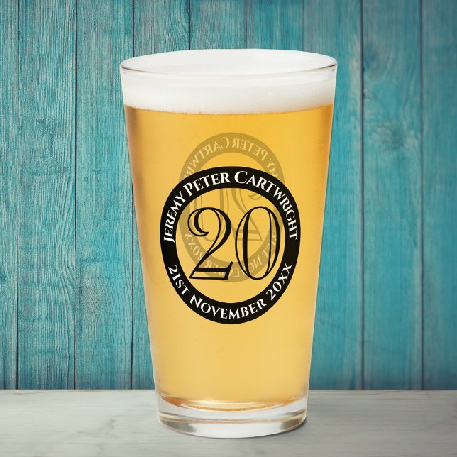 20th Birthday Celebration Glass (Creator Uploaded)