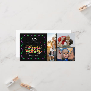 20th Birthday for Someone Fabulous Custom Photo