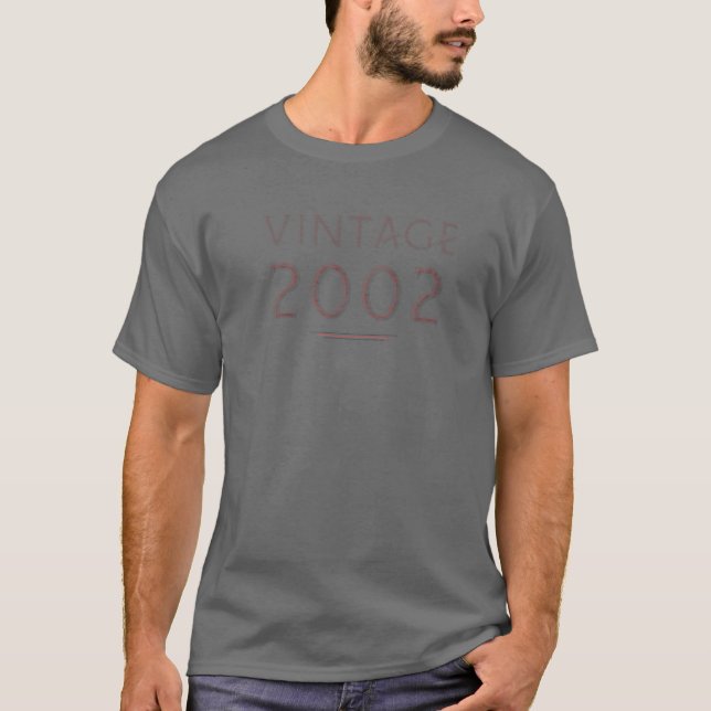 20Th Birthday Graphic Text Tees 2002 Minimalist Vi (Front)