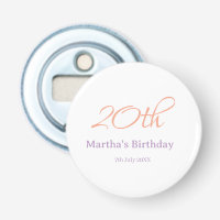 20th birthday green purple name simple trendy mode
