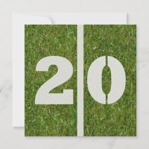 20th Birthday Invitation