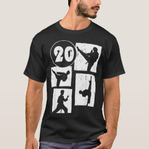 20th Birthday Karate Taekwondo 20 Years Old Boy T-Shirt