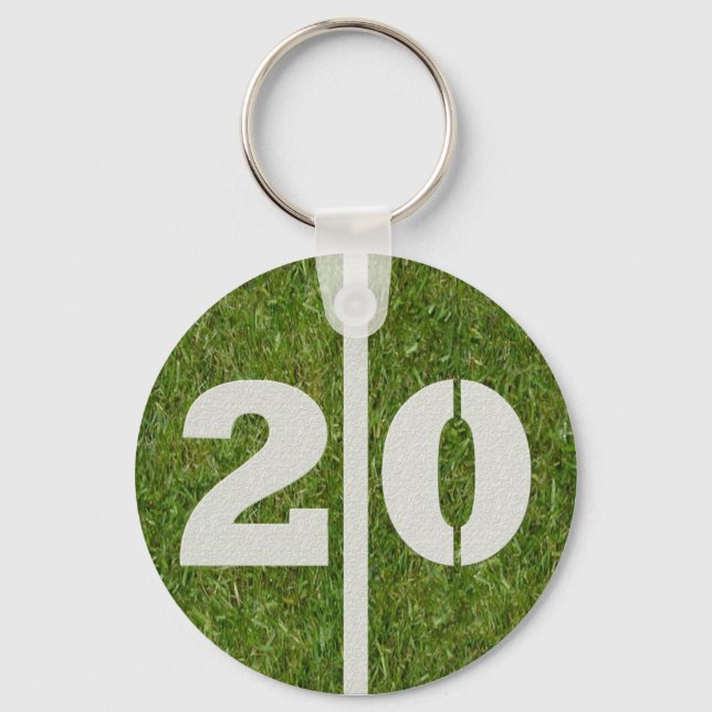 20th Birthday Party Favour Keychain (Front)