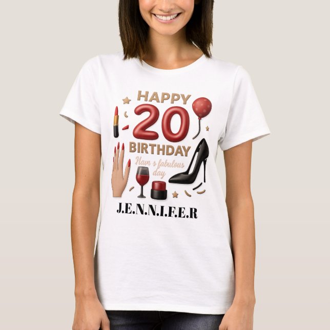 20th birthday Women's Basic T-Shirt (Devant)
