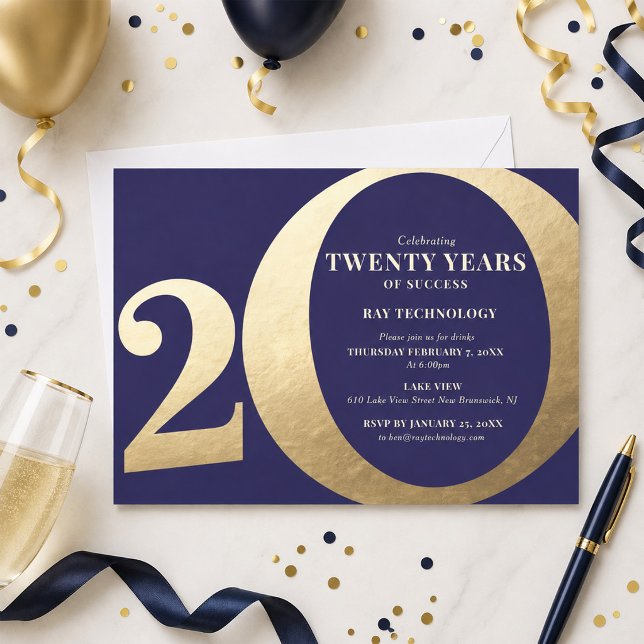 20th Business Anniversary Invitation (Creator Uploaded)