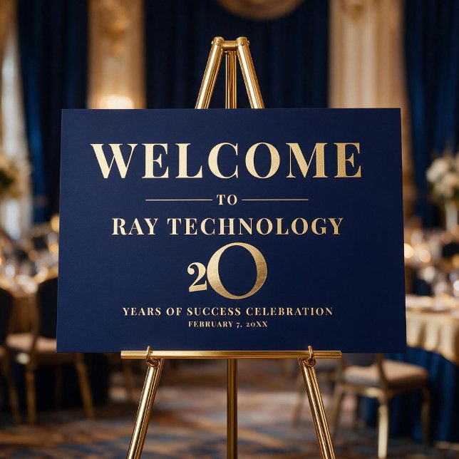 20th Business Anniversary Welcome Sign (Creator Uploaded)