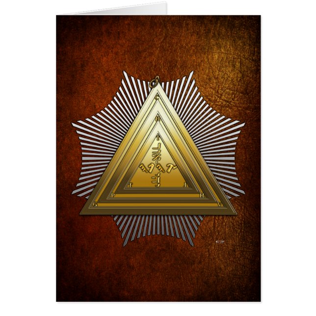 20th Degree: Master of the Symbolic Lodge (Front)