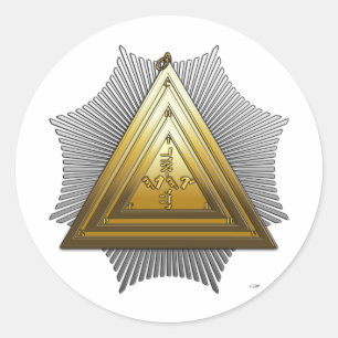 20th Degree: Master of the Symbolic Lodge Classic Round Sticker