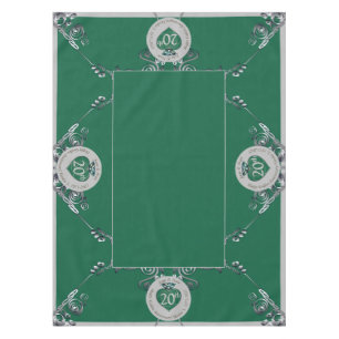 20th Emerald Wedding Anniversary Tablecloth