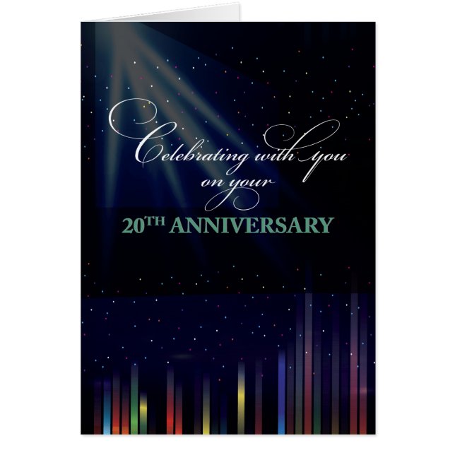 20th Employee Anniversary Sky, Congratulate Thank (Front)