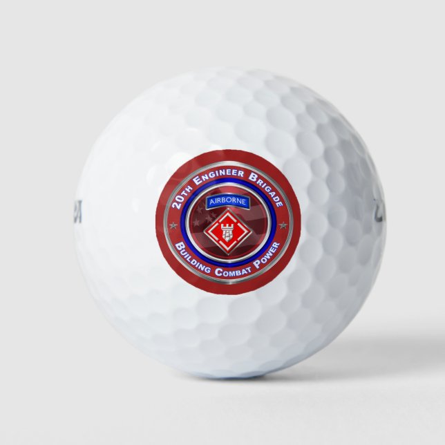 20th Engineer Brigade-Airborne Golf Balls (Front)