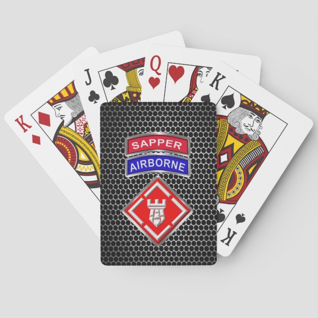 20th Engineer Brigade-Airborne Sapper Playing Cards (Back)