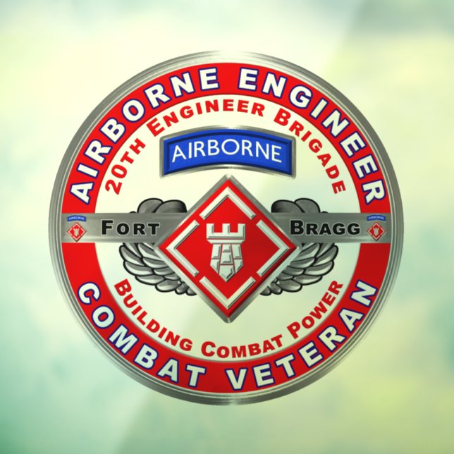 20th Engineer Brigade-Airborne  Window Cling (Sheet 3)