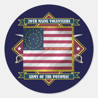 20th Maine Classic Round Sticker