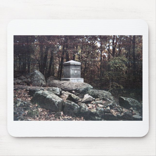 20th Maine Memorial on Little Round Top Gettysburg Mouse Pad (Front)