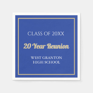 20th Reunion Fun! CUSTOM Reunion Napkins
