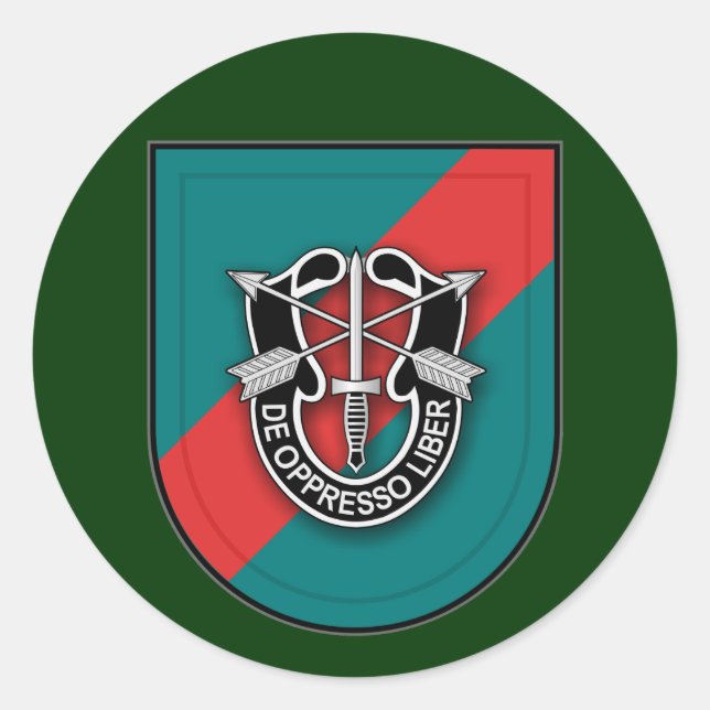 20th SFG(A) 1 Classic Round Sticker (Front)