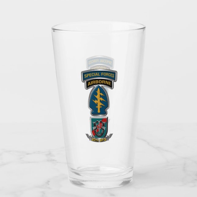 20th Special Forces Group (Airborne)  Glass (Front)