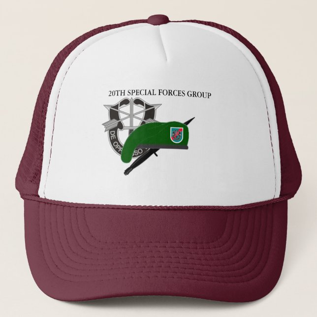 20TH SPECIAL FORCES GROUP TRUCKER HAT (Front)