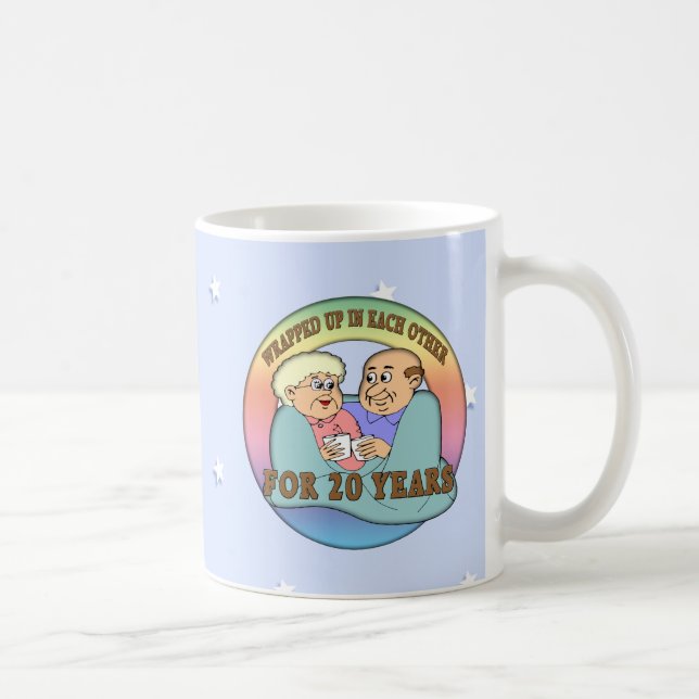 20th Wedding Anniversary Coffee Mug (Right)