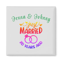 20th Wedding Anniversary Custom Names