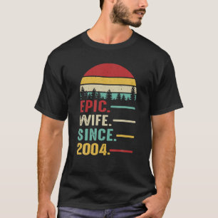 20th Wedding Anniversary For Her Epic Wife Since T-Shirt