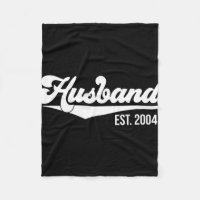 20th Wedding Anniversary Husband Est 2004 T-shirt.