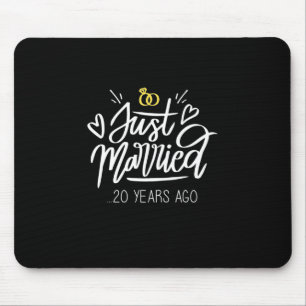 20th Wedding Anniversary Mouse Pad