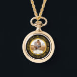 20th Wedding Anniversary Photo Keepsake  Watch<br><div class="desc">The Twentieth Wedding Anniversary is a milestone in any relationship that deserves to be celebrated and what better way than with a keepsake featuring the words "20th Wedding Anniversary" in the round and space in centre for you to personalize with your photo, names and wedding and anniversary dates. Created by...</div>